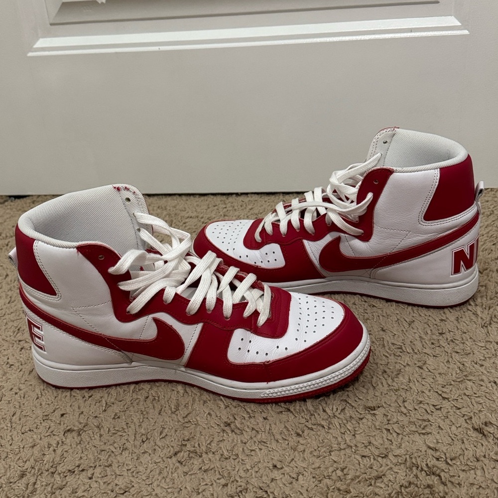 Nike Terminator High Retro University Red White Men’s Size 10 - Picture 8 of 10